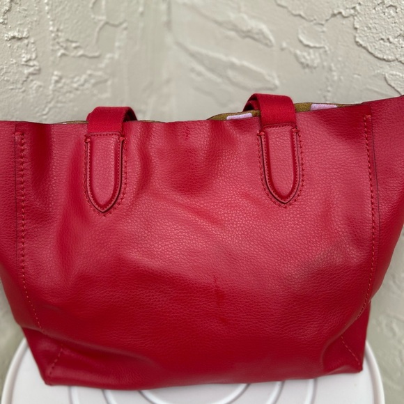 Coach Derby Soft Leather Tote Bag Red - Picture 5 of 10